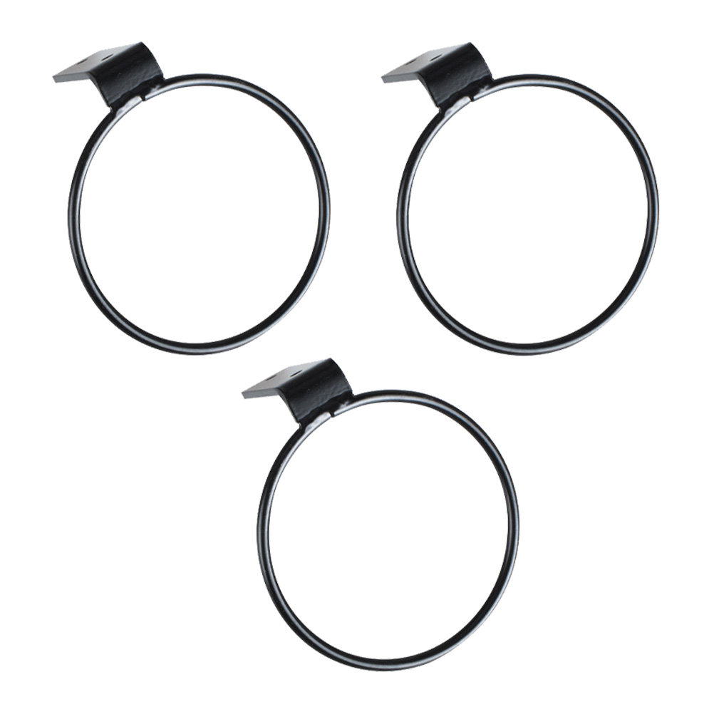 Hanging Planter Basket - 3Pcs Sturdy Black Iron Planter Holder