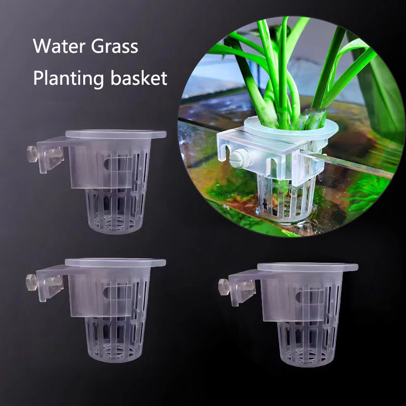 Hanging Planter Basket - Aquarium Planting Basket Hydroponic Support Hangable