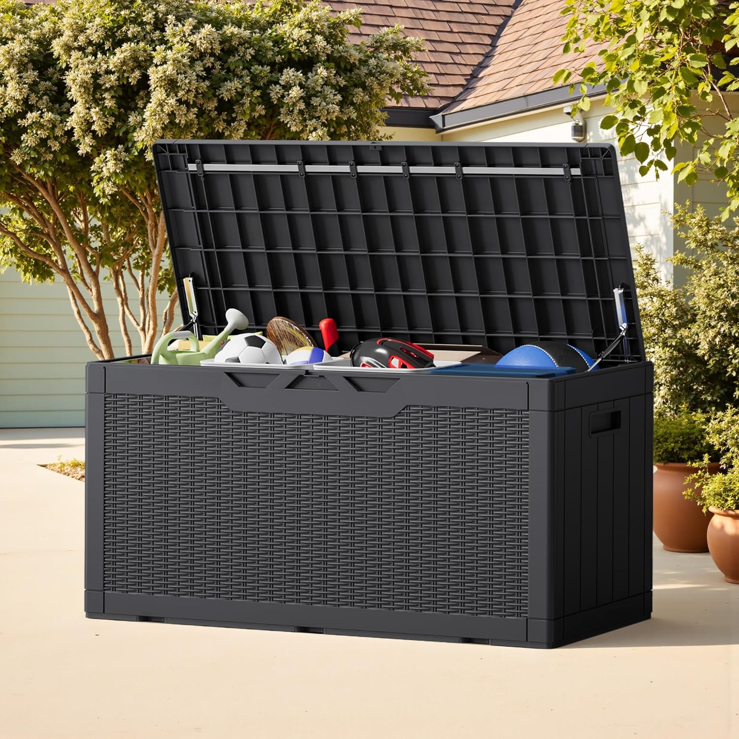 100 Gallon Outdoor Storage Box - Gardening Tools Images 评论和价格