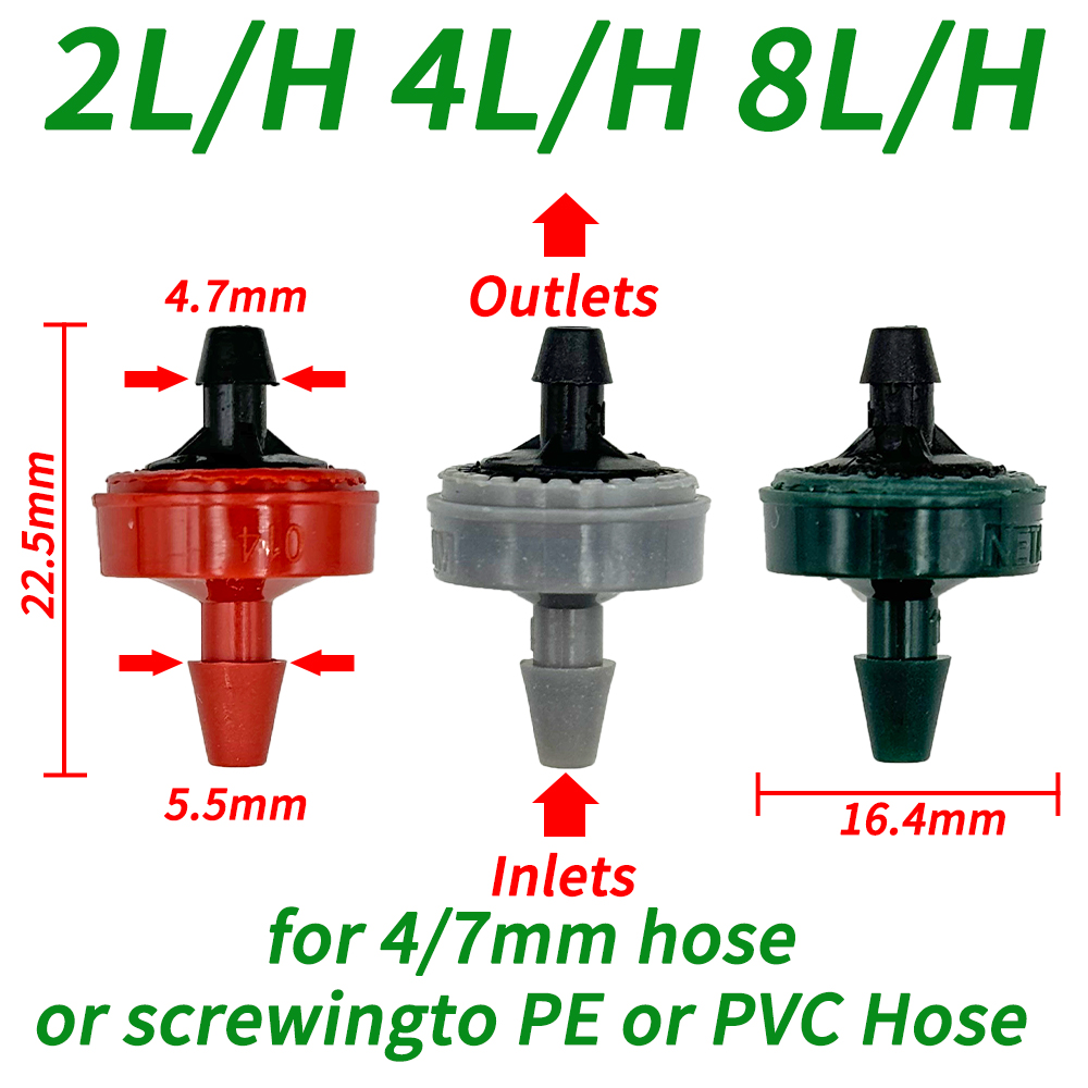 20-50pcs Greenhouse 8L/H Adjus - Drip Irrigation Kit 评论和价格