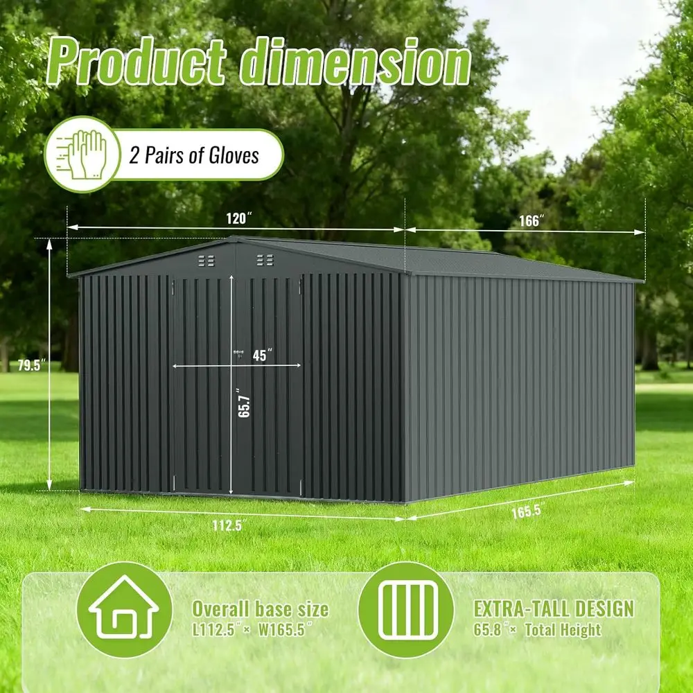 Durable Metal Outdoor Storage  - Gardening Tools And Equipment 评论和价格