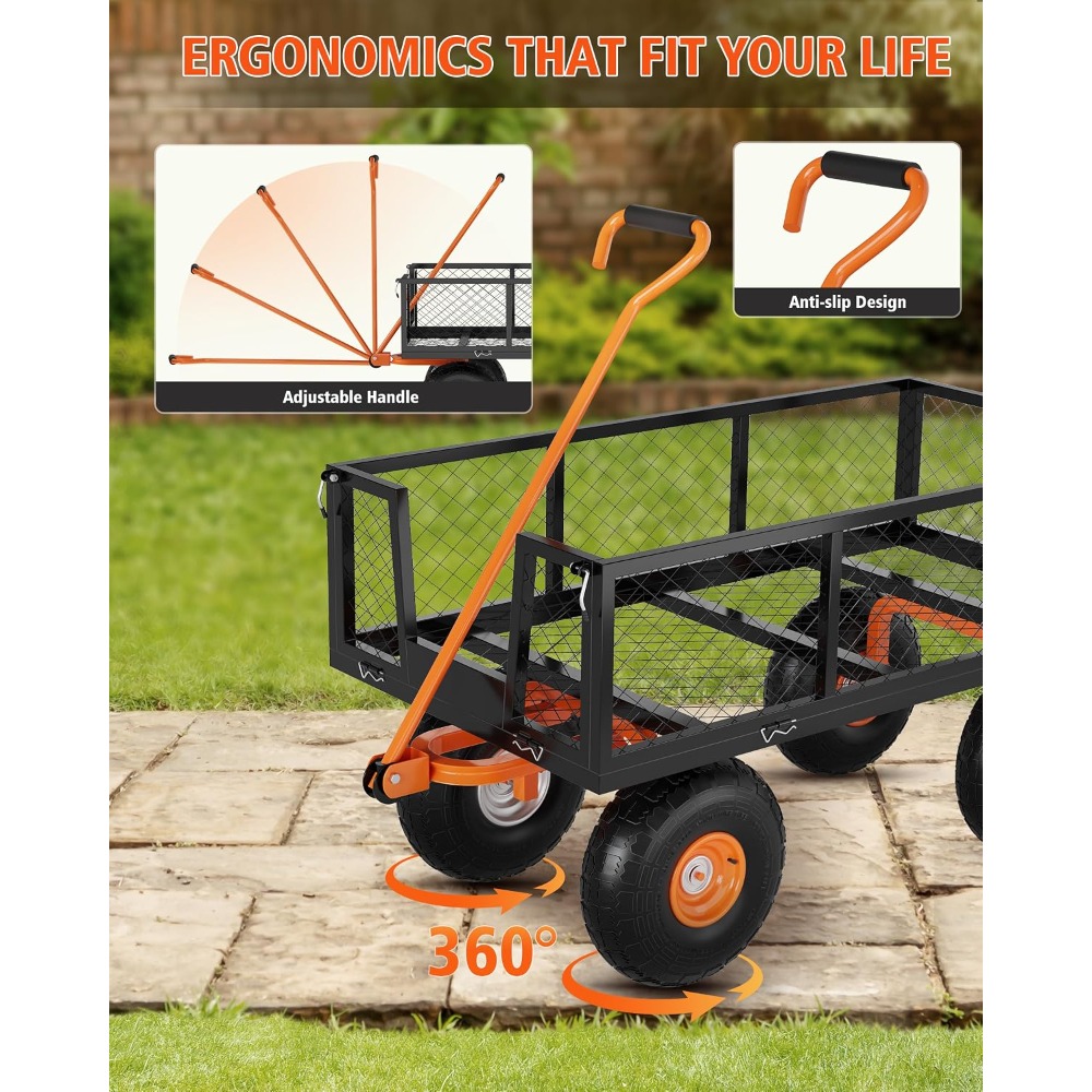 500 LBS Heavy Duty Steel Garde - Gardening Tools Images 评论和价格
