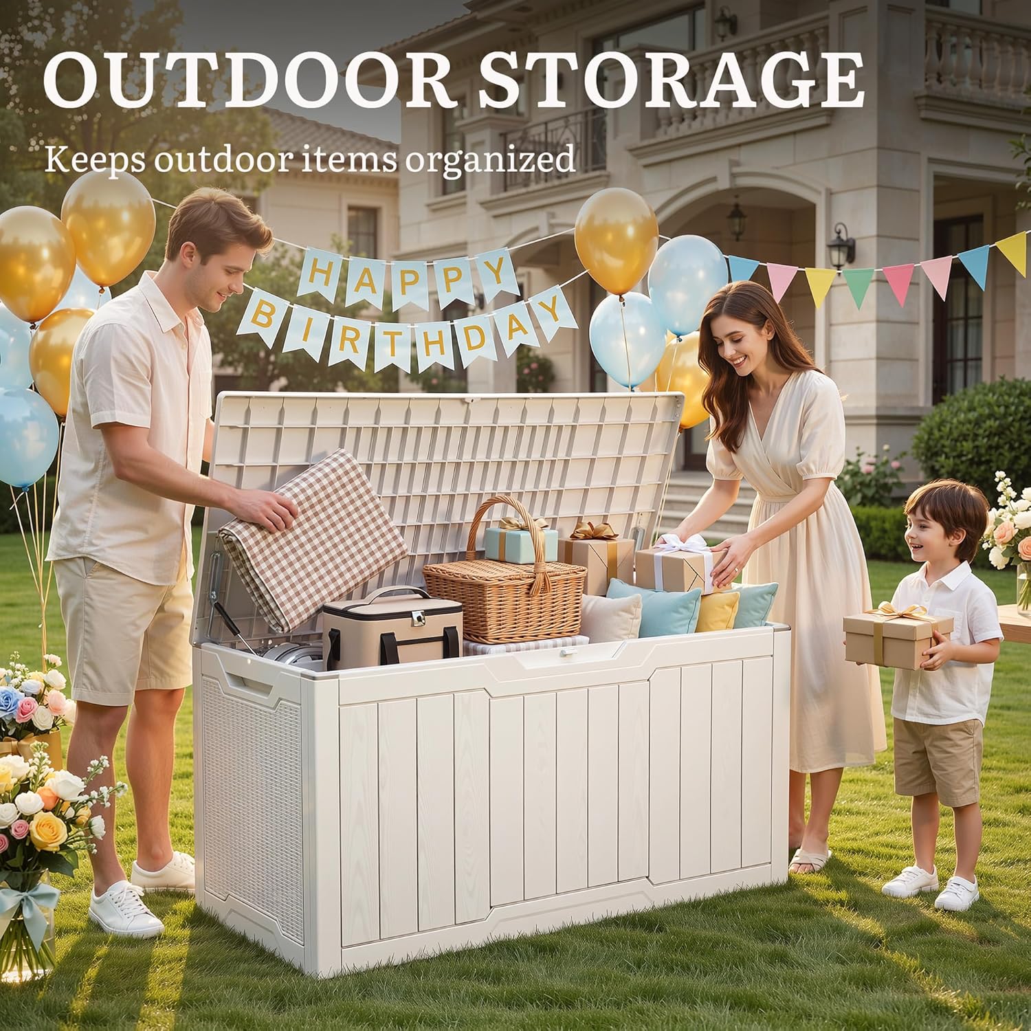 100 Gallon Large Outdoor Deck  - Gardening Tools Images 评论和价格
