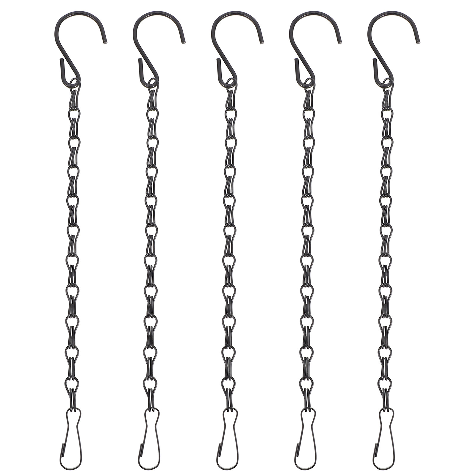 5Pcs Black Double Hook Chain H - Hanging Planter Basket 评论和价格