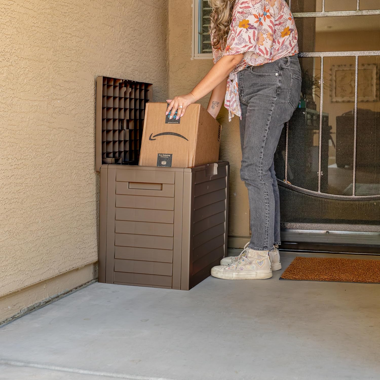 35-Gallon Outdoor Deck Storage - Gardening Tools Images 评论和价格