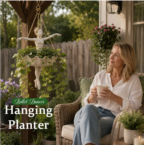 New Ballet Dancer Hanging Plan - Hanging Planter Basket 评论和价格