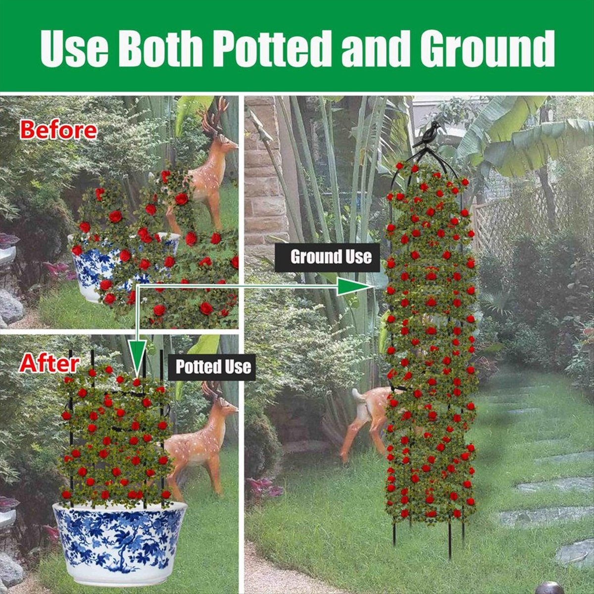 AT16 Climbing Plant Obelisk Tr - Gardening Hand Tools B&Q 评论和价格