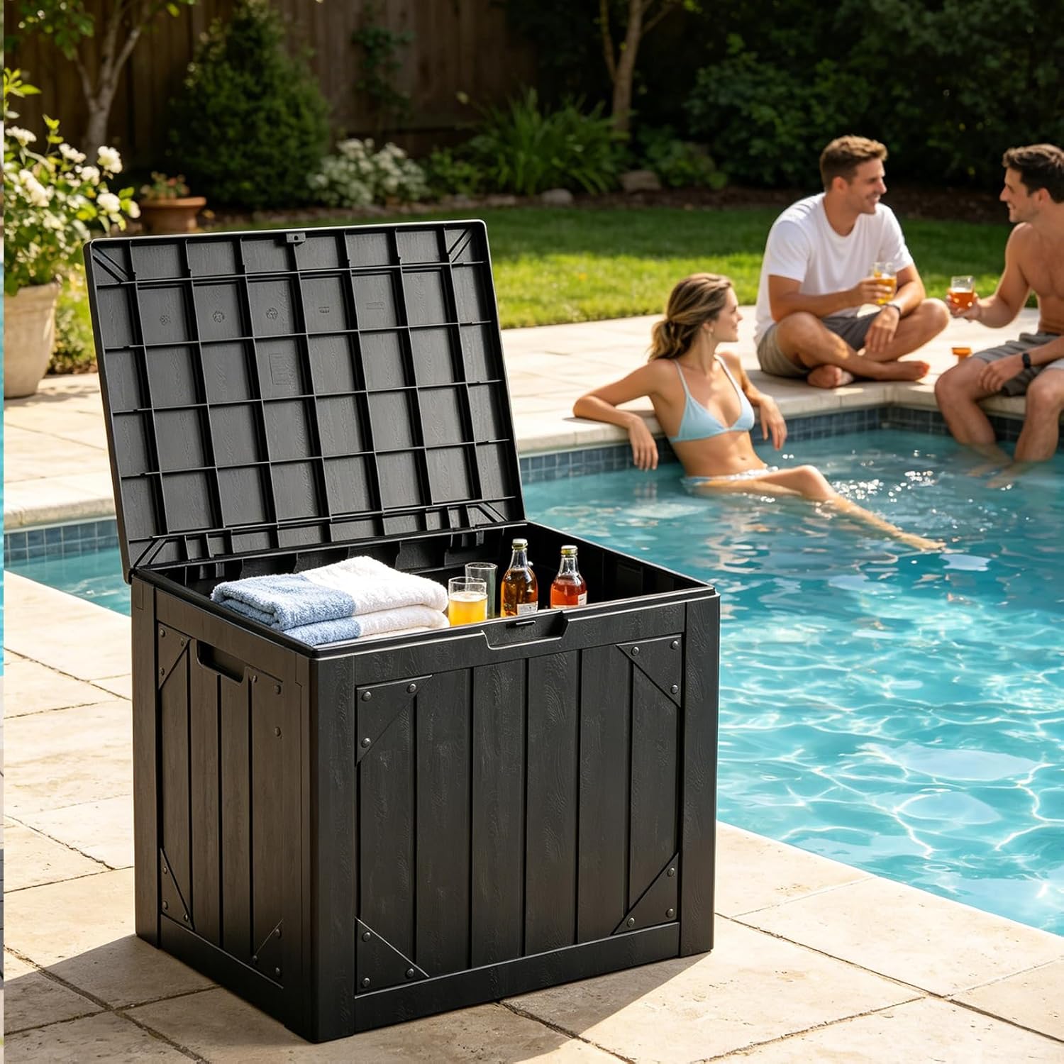 30 Gallon Outdoor Storage Box  - Gardening Tools Images 评论和价格