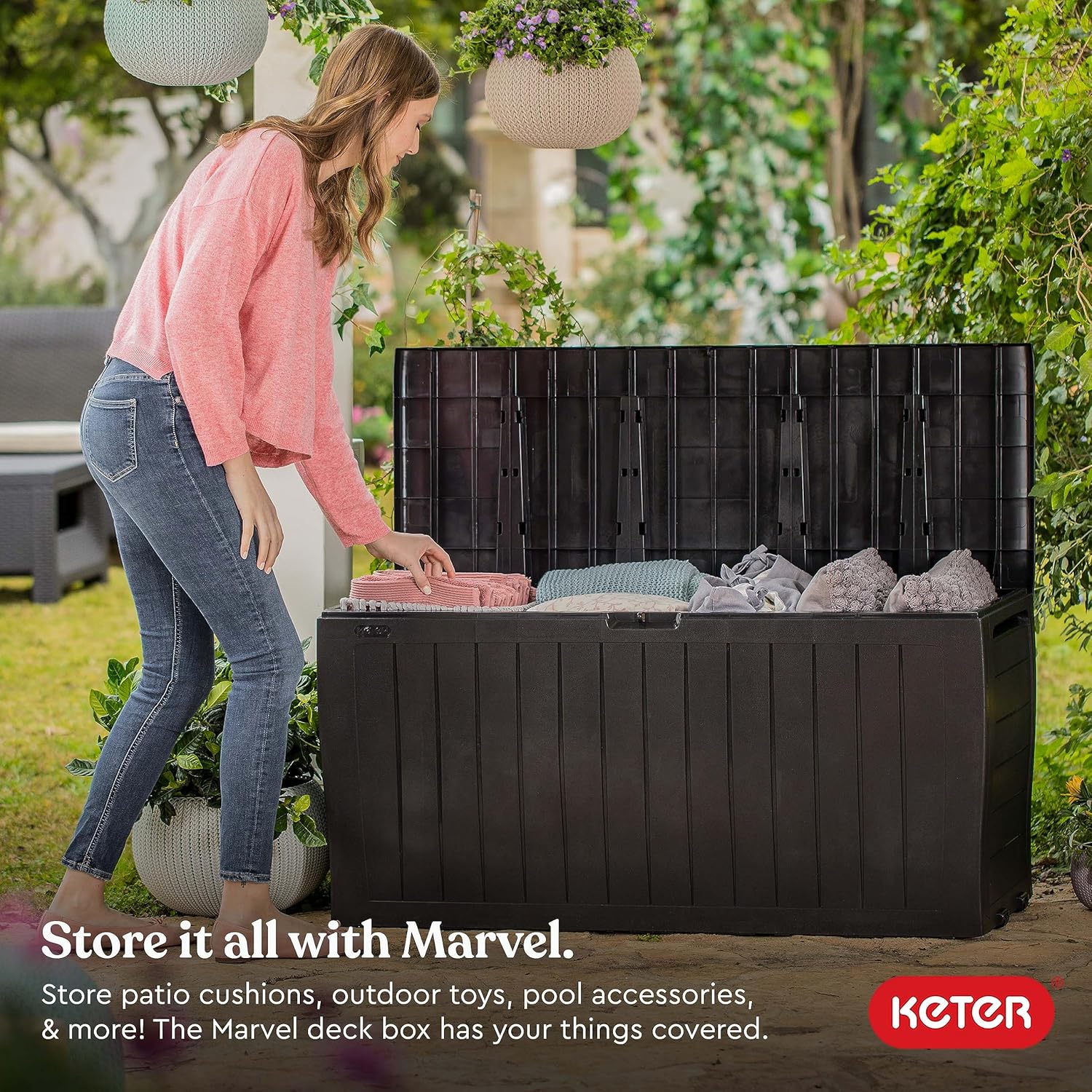 71 Gallon Outdoor Storage Box  - Gardening Tools Images 评论和价格