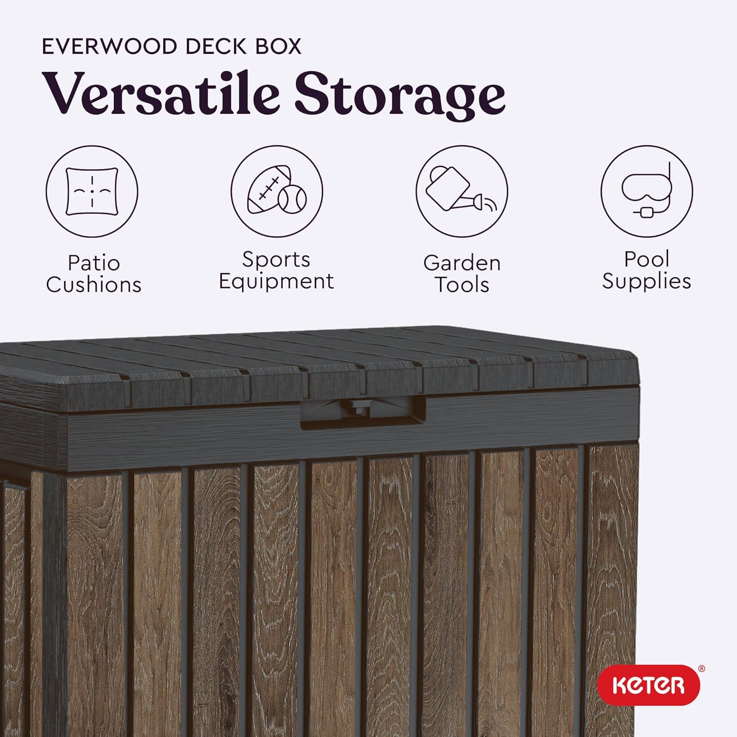 50 Gallon Resin Deck Box for P - Gardening Tools Images 评论和价格