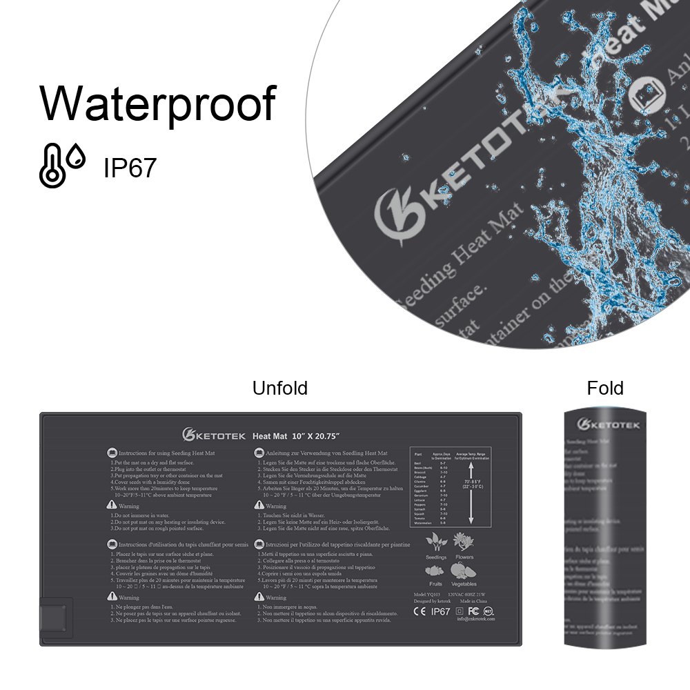 EU/US/UK Plug Heating Mat Wate - Gardening Tools Uk 评论和价格