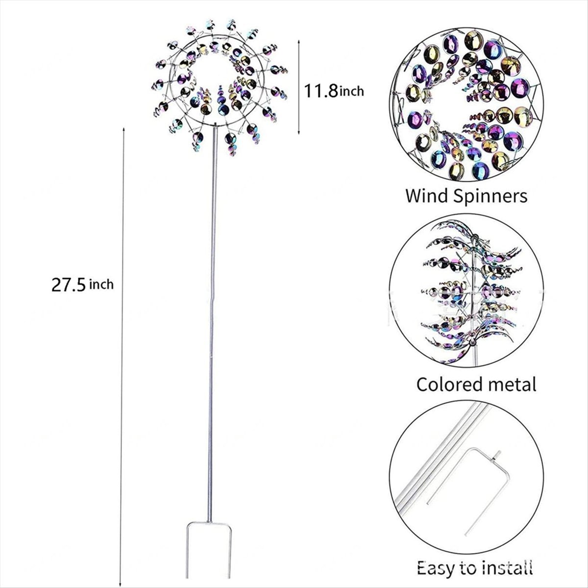 KSOL Magical Metal Wind Spinne - Gardening Hand Tools B&Q 评论和价格