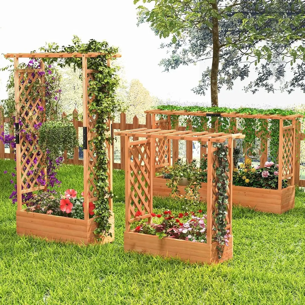 45 Elevated Garden Bed with Ar - Hanging Planter Basket 评论和价格