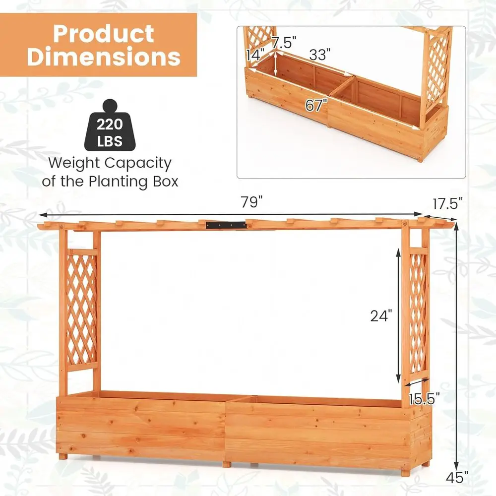 45 Elevated Garden Bed with Ar - Hanging Planter Basket 评论和价格