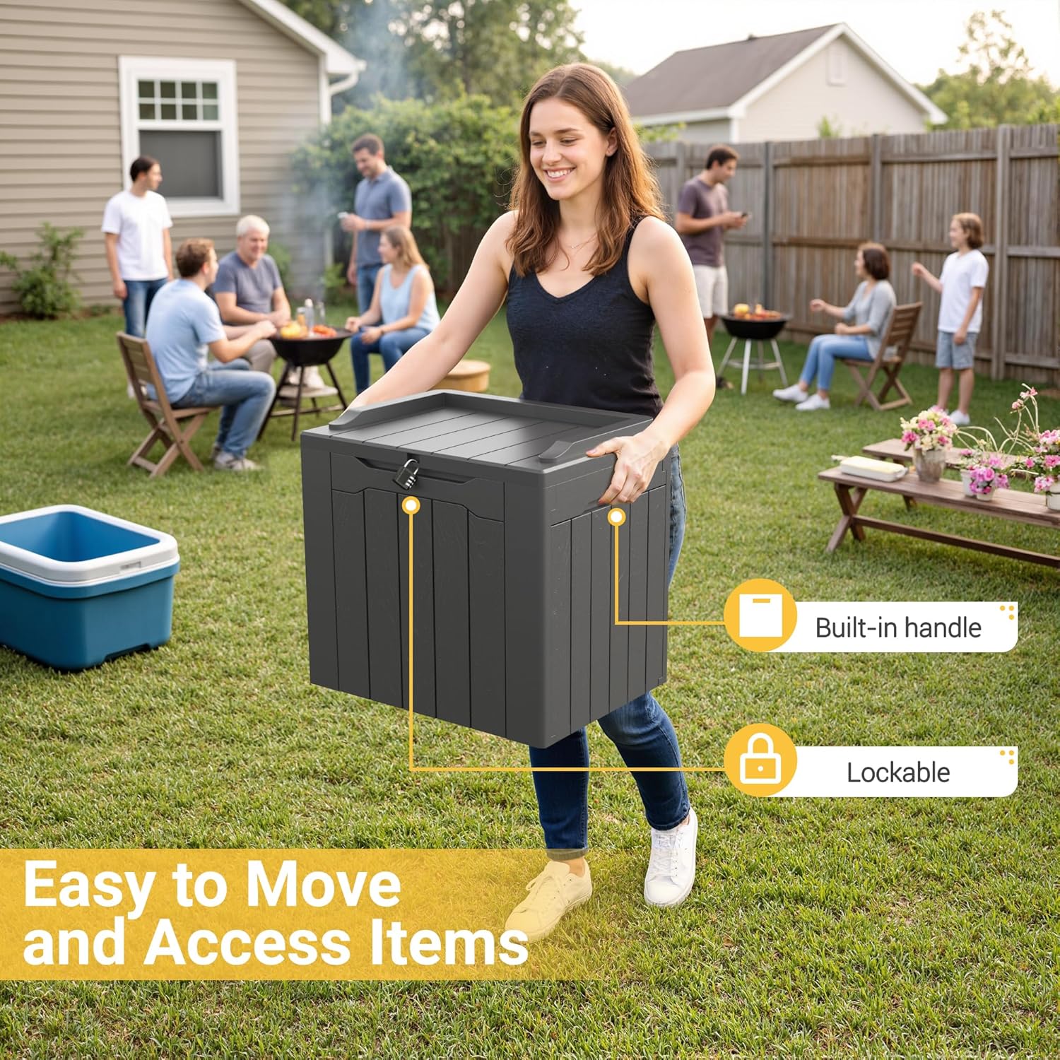 31 Gallon Outdoor Storage Box  - Gardening Tools Images 评论和价格