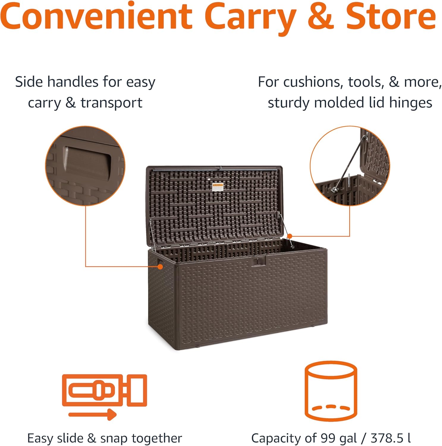 Outdoor Storage Deck Box 99 Ga - Gardening Tools Images 评论和价格